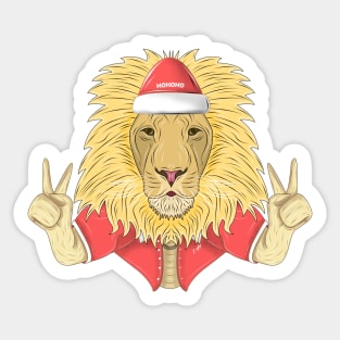 santa lion king Sticker